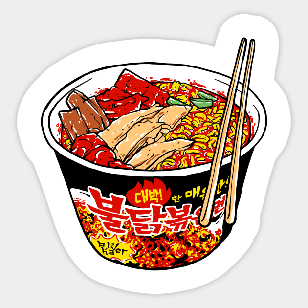 Samyang Korean Noodle Sticker by Hodrn